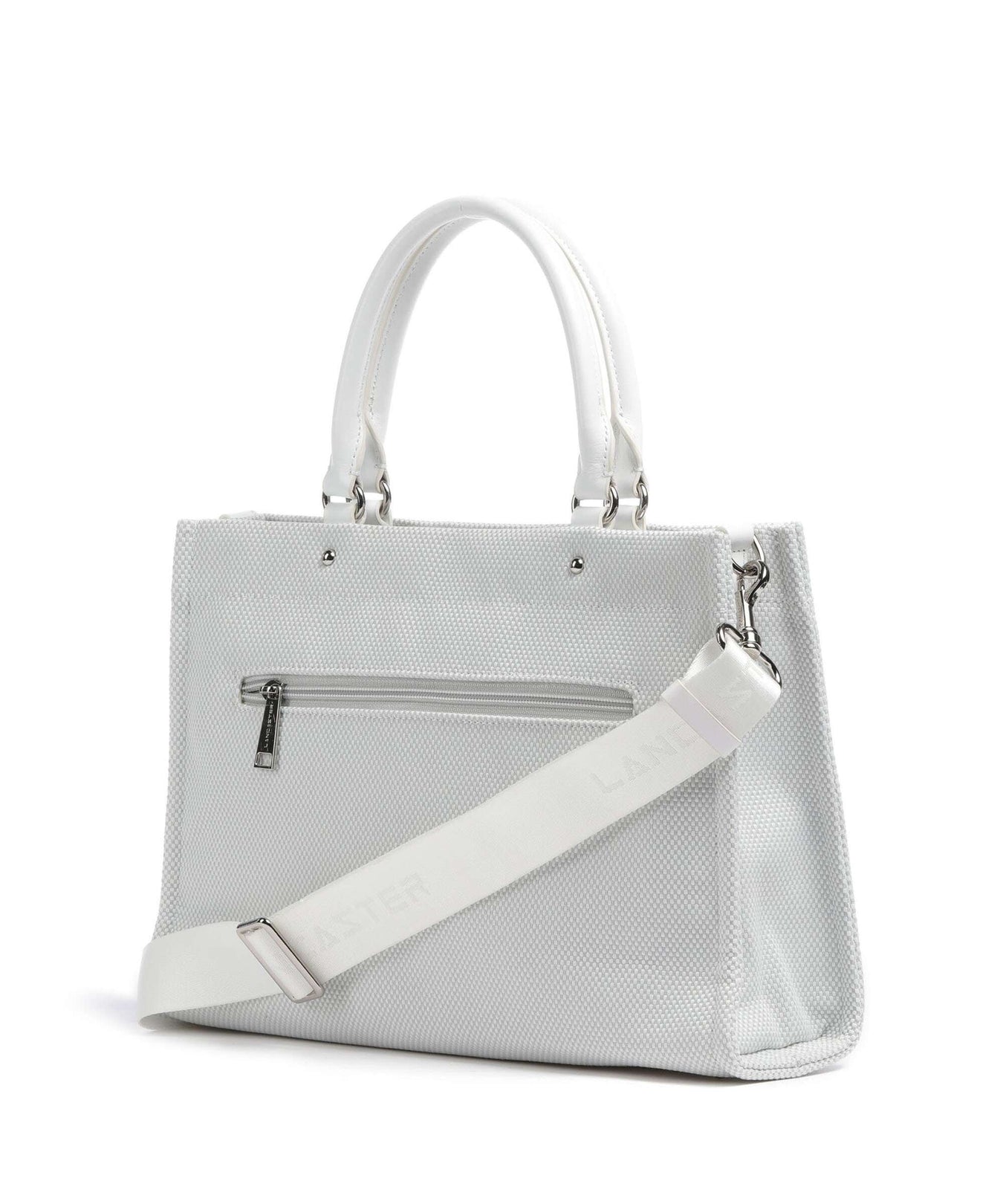 Lancaster Actual Canvas Conscious Handbag blanc