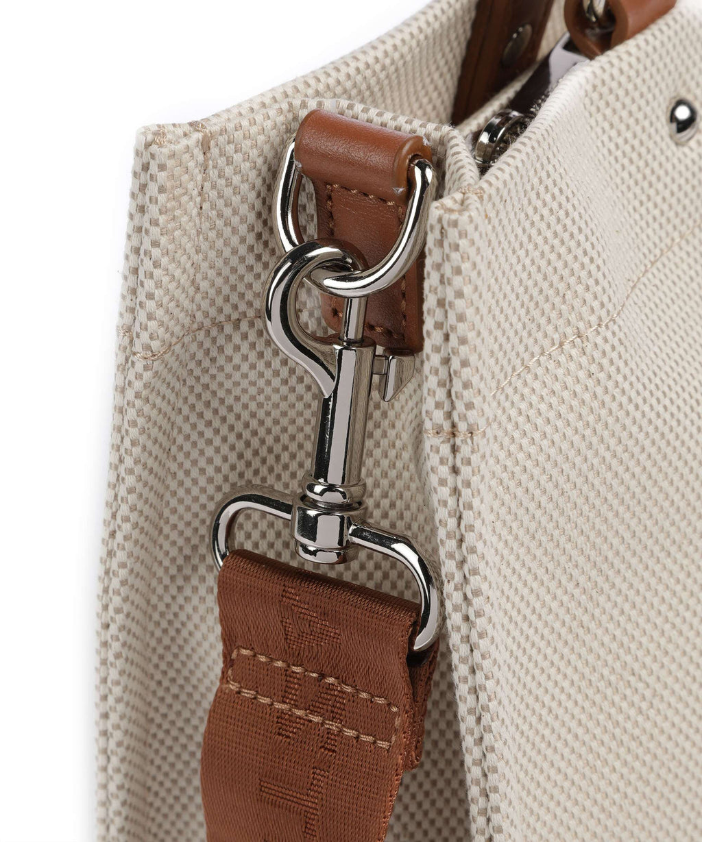 Lancaster Actual Canvas Conscious Handbag camel