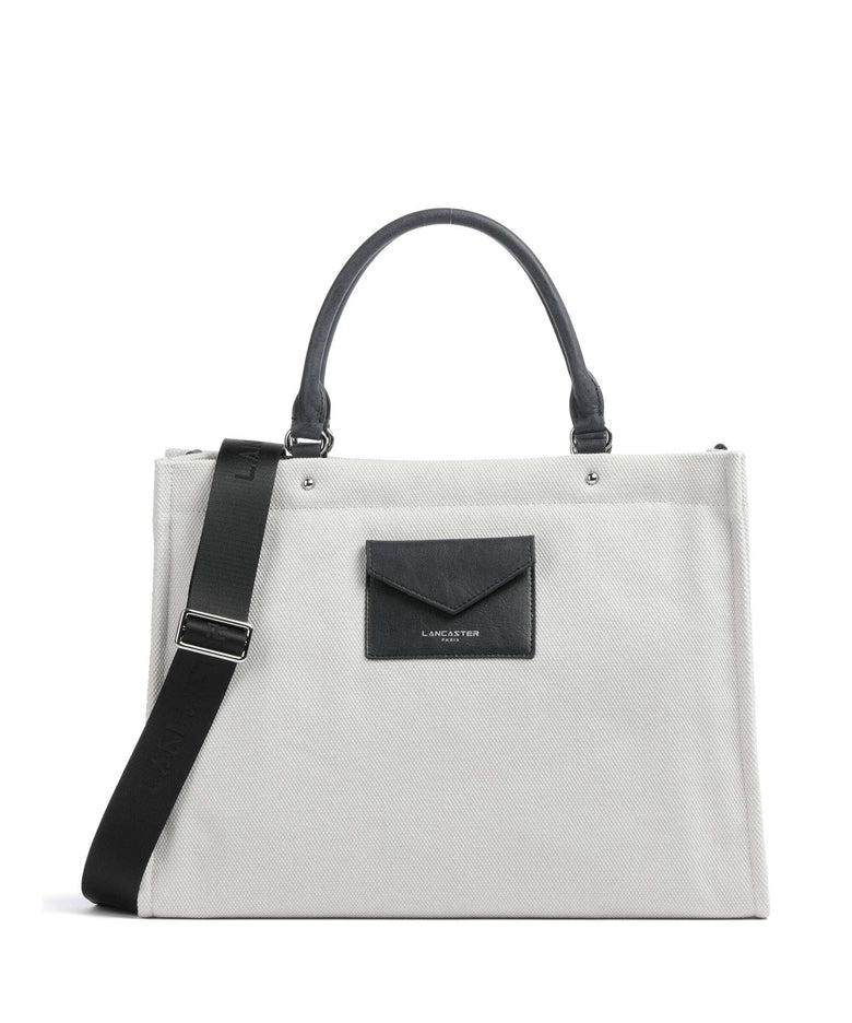 Lancaster Actual Conscious Canvas Handbag grisclai