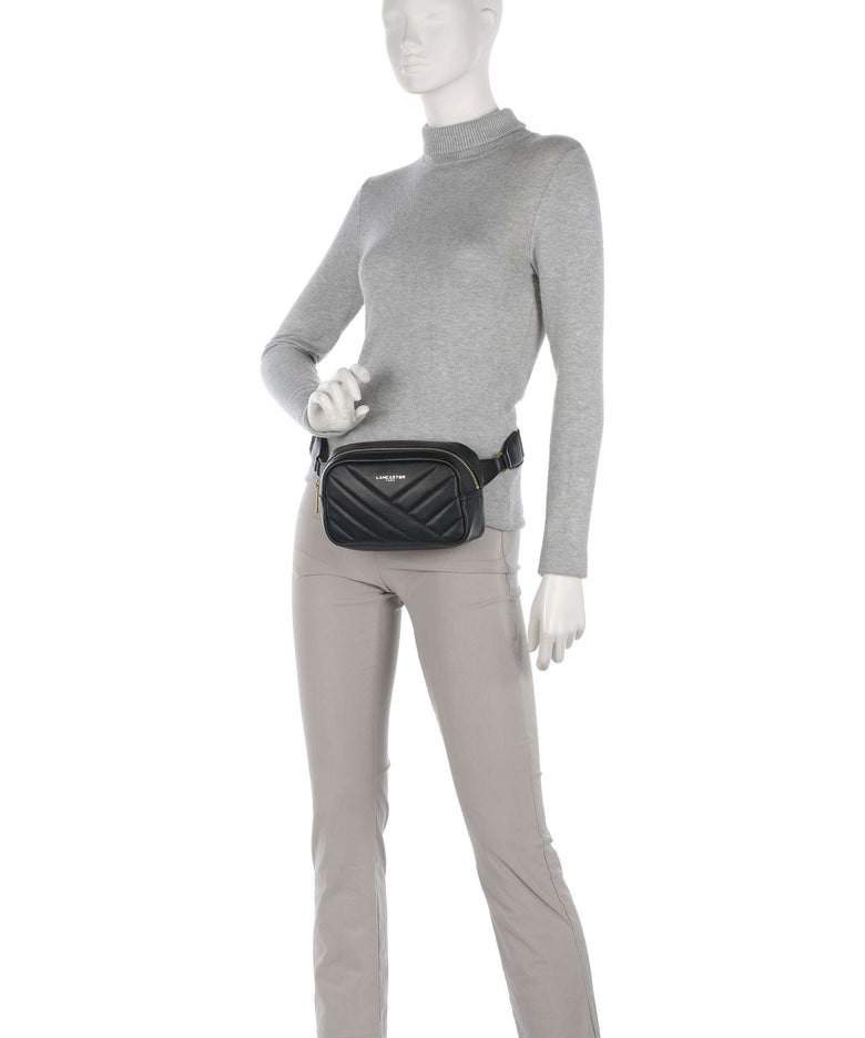 Lancaster Soft Matelassé Belt bag noir