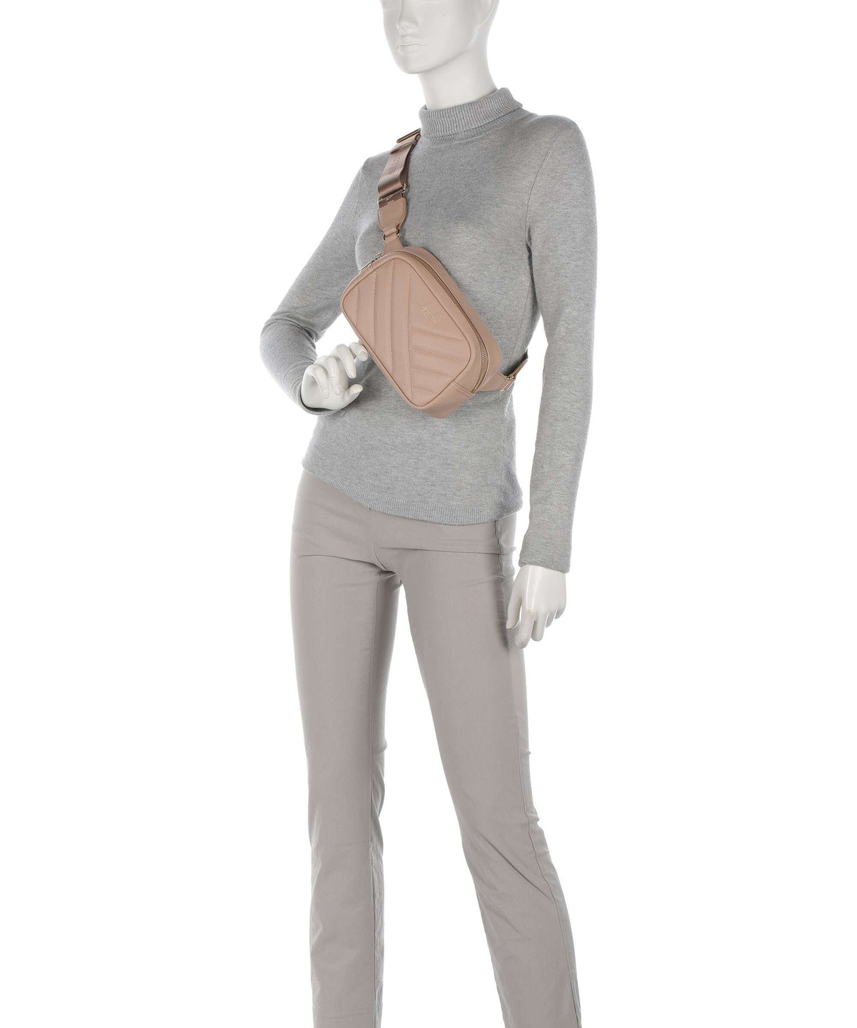 Lancaster Soft Matelassé Fanny pack nuderose