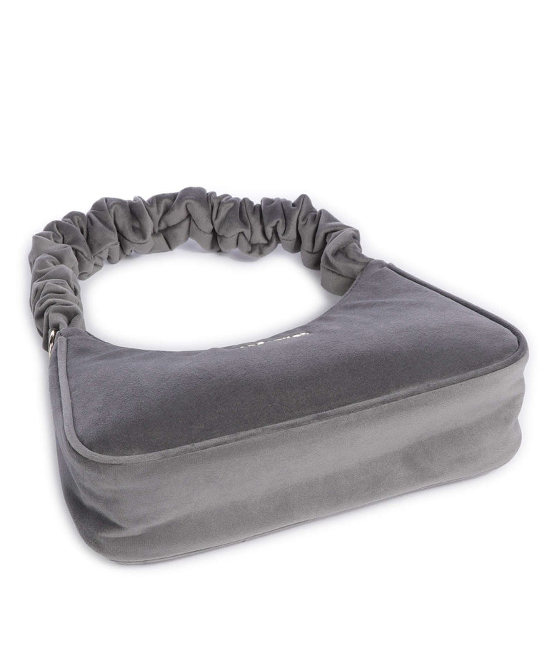 Lancaster Actual Chouchou Velvet Shoulder bag gris