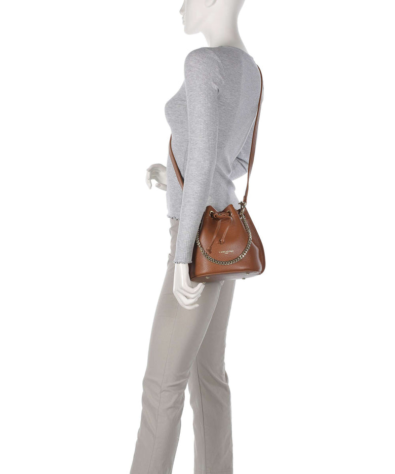 Lancaster Foulonne Alba Double Bucket bag camel/orange