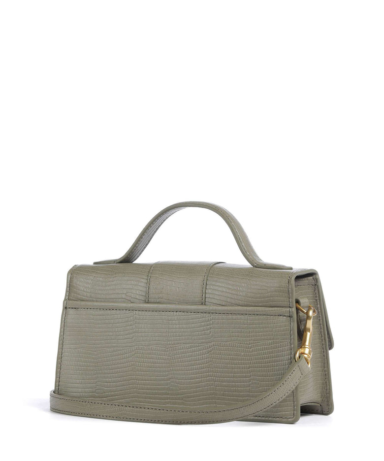 Lancaster Exotic Ily Crossbody bag olive/lézard