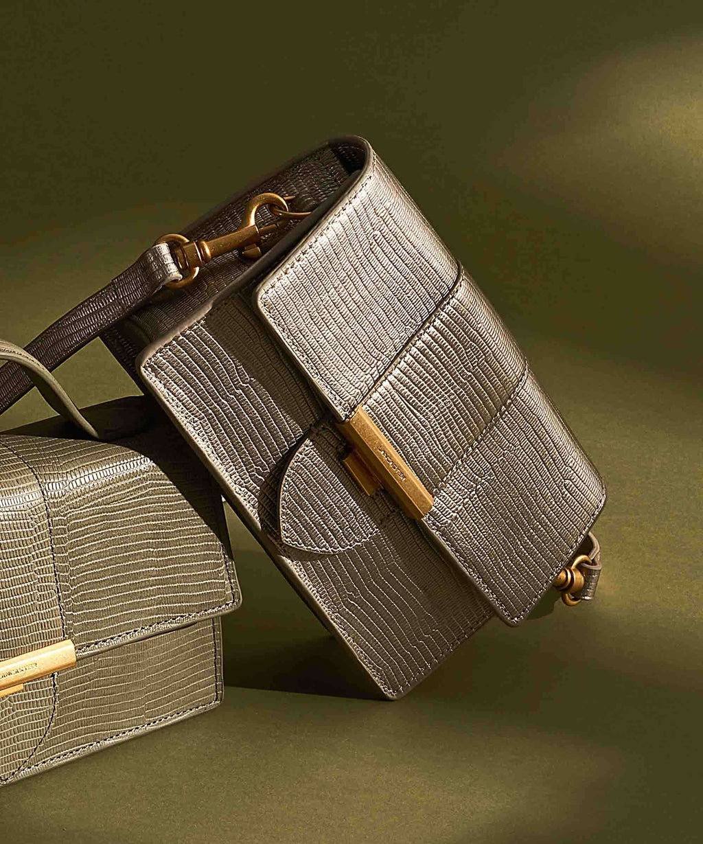 Lancaster Exotic Ily Crossbody bag champagne/lézard