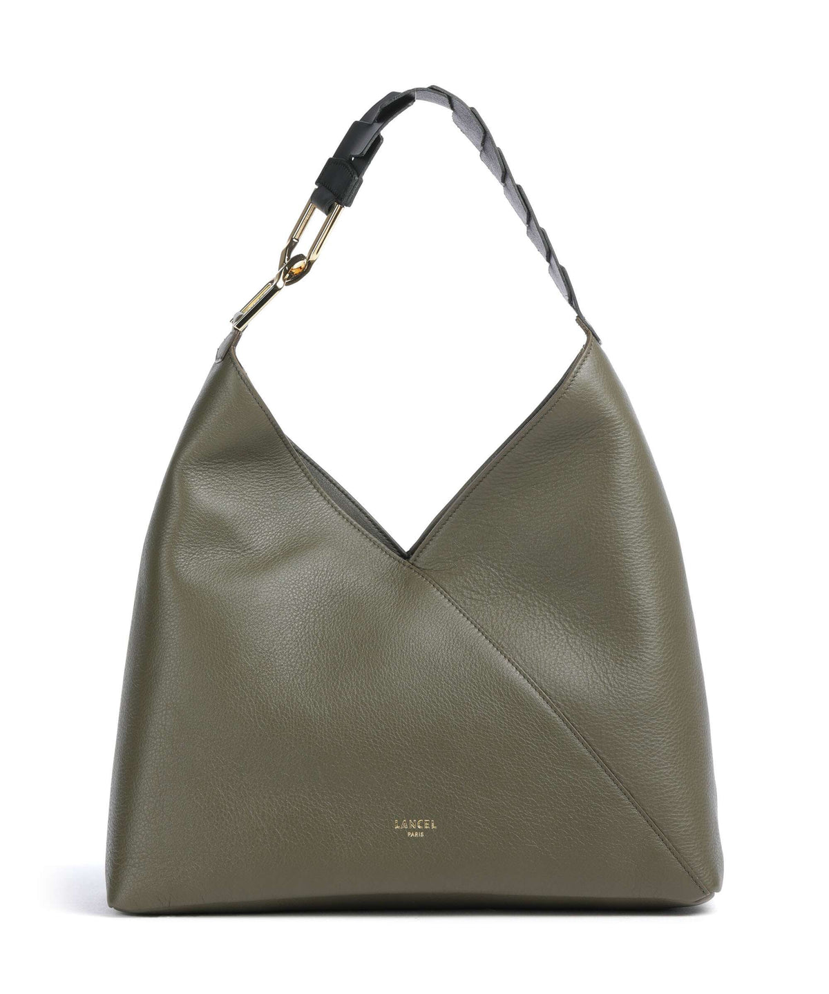 Lancel Pagode L Hobo bag dark khaki/black