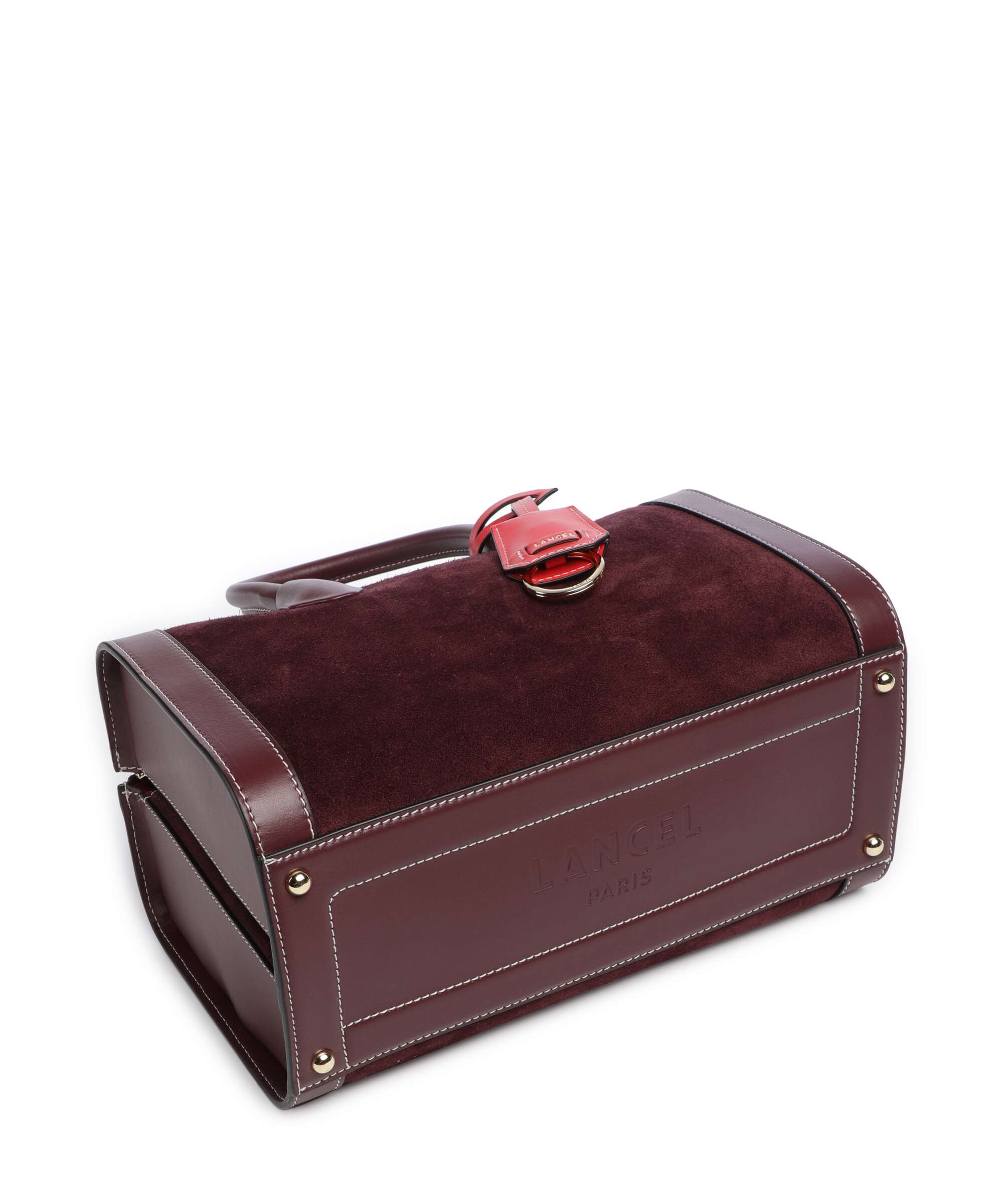 Lancel BCBG Bowling M Handbag cassis