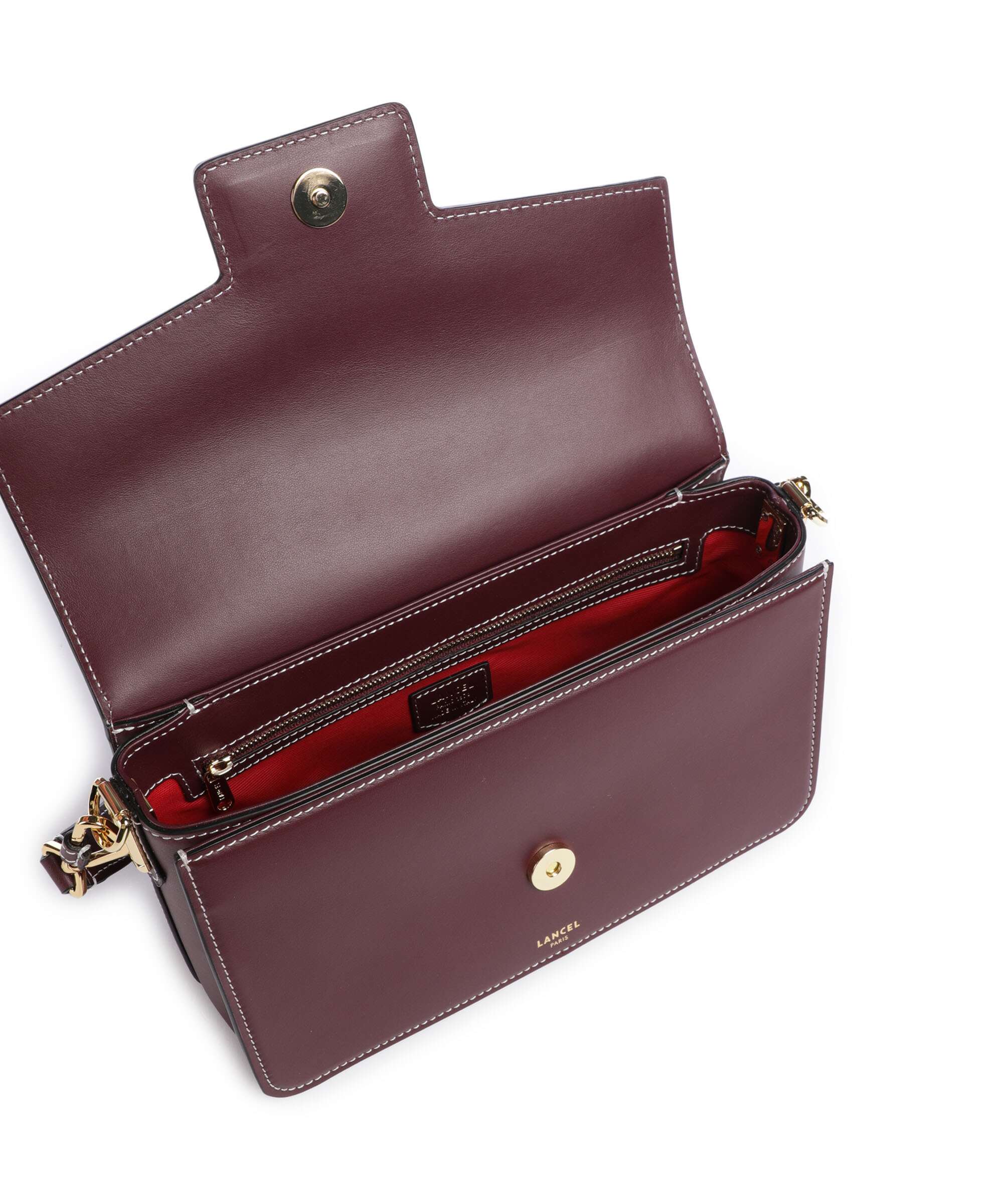 Lancel Angèle M Shoulder bag cassis