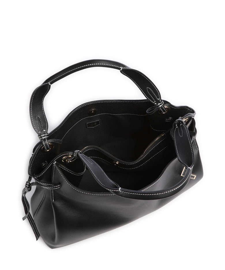 Lancel Swann M Hobo bag black