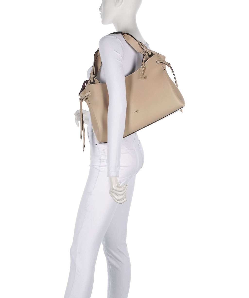 Lancel Swann M Hobo bag cappuccino