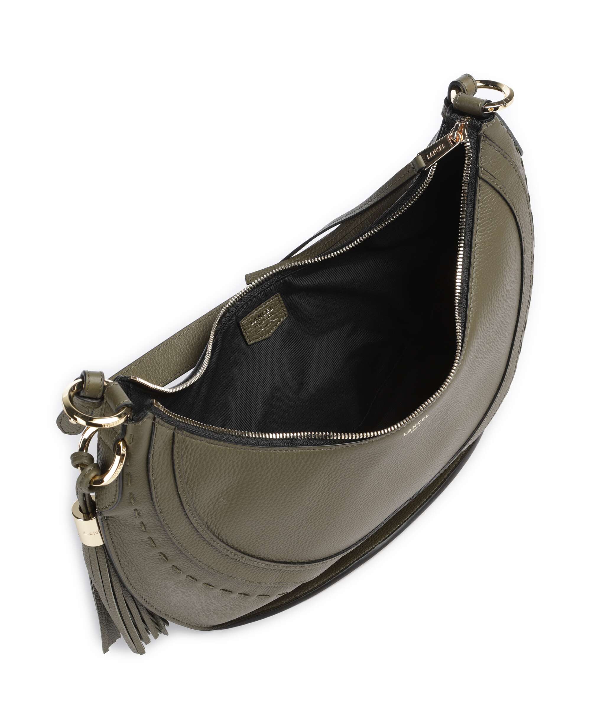 Lancel Hobohème M Hobo bag dark khaki