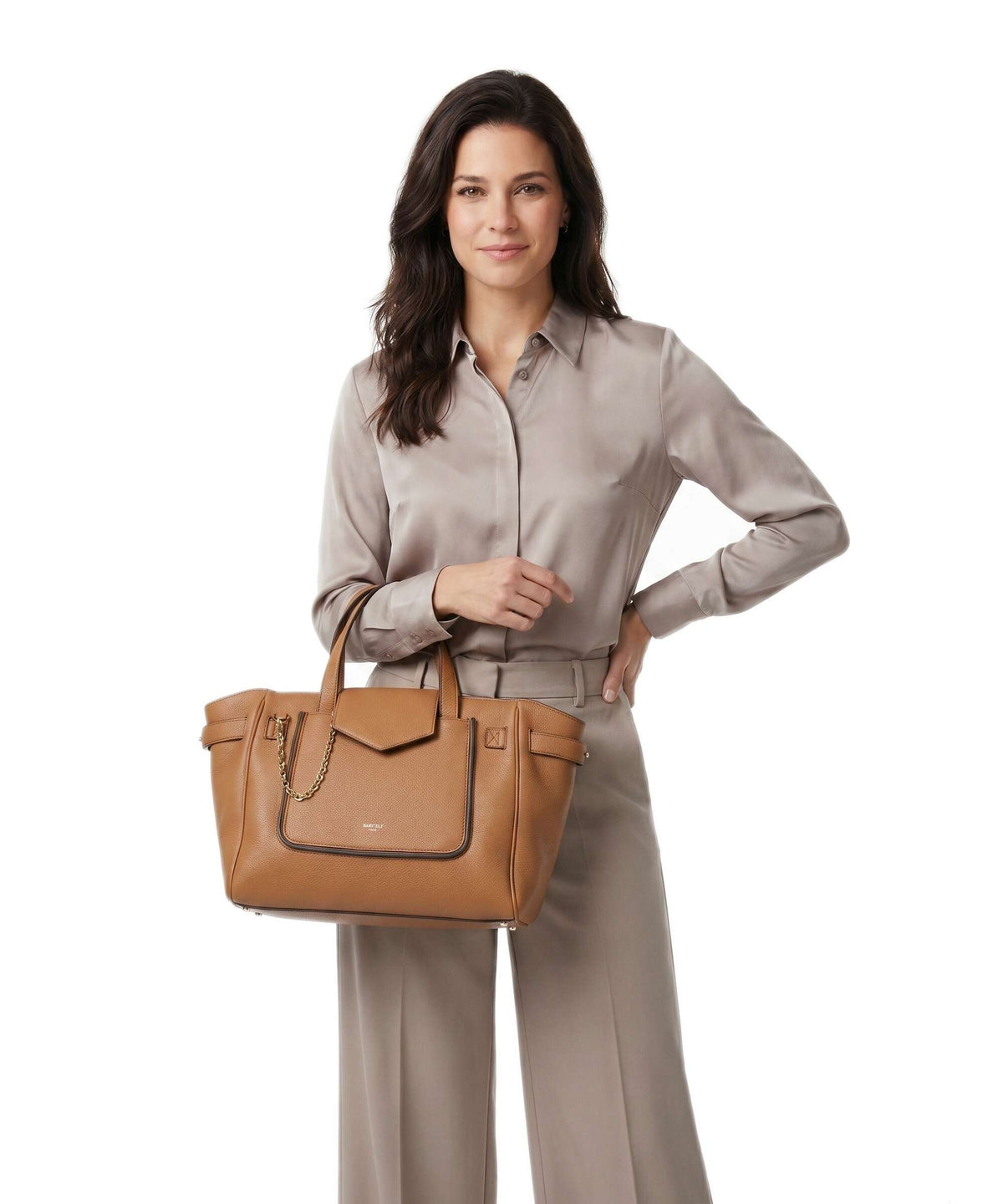 Lancel Théa M Handbag camel