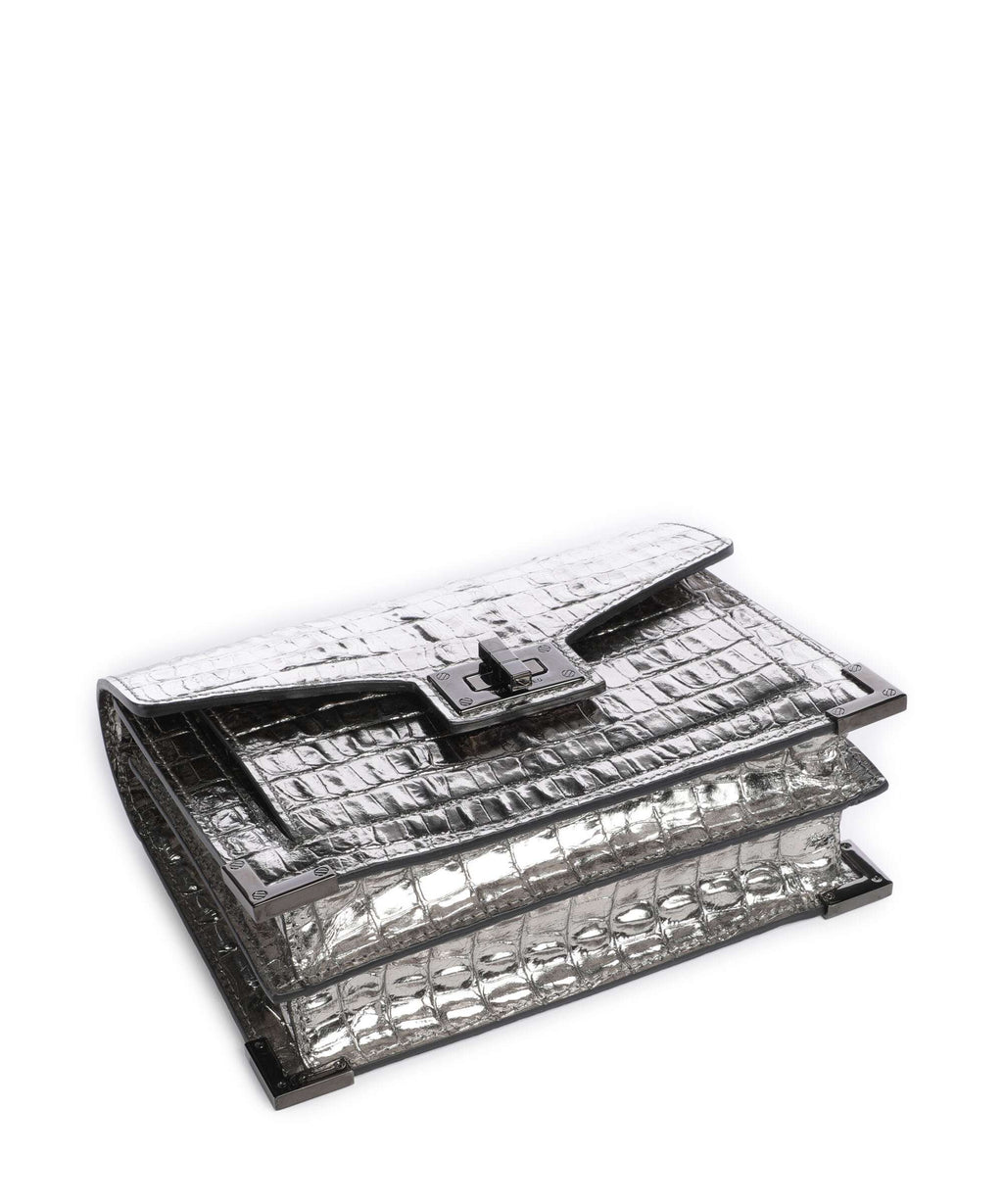The Kooples Emily Crossbody bag antic silver