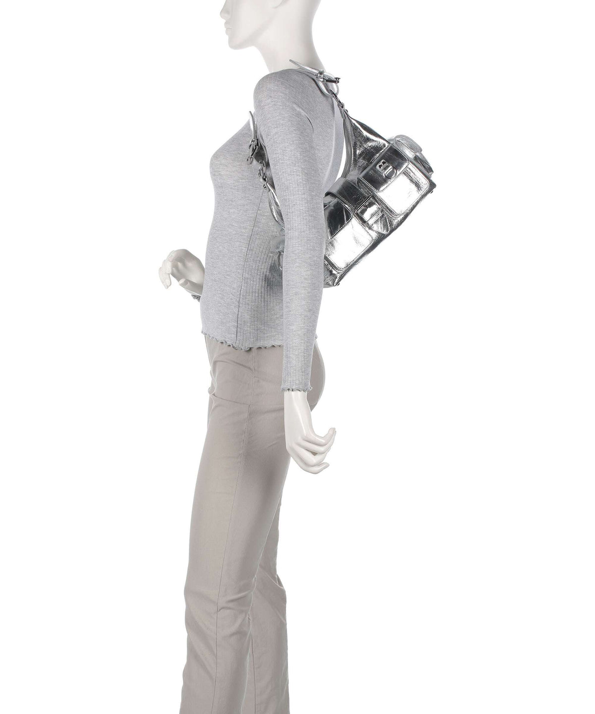 The Kooples Amelia Shoulder bag silver