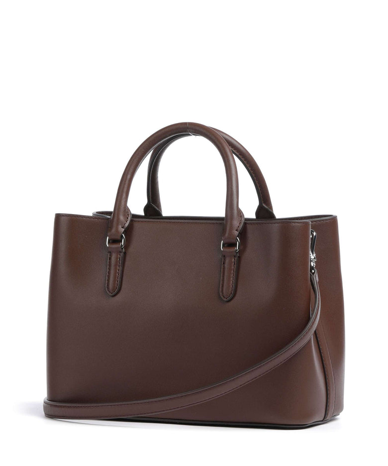 Lauren Ralph Lauren Marcy 26 Handbag dark mahogany
