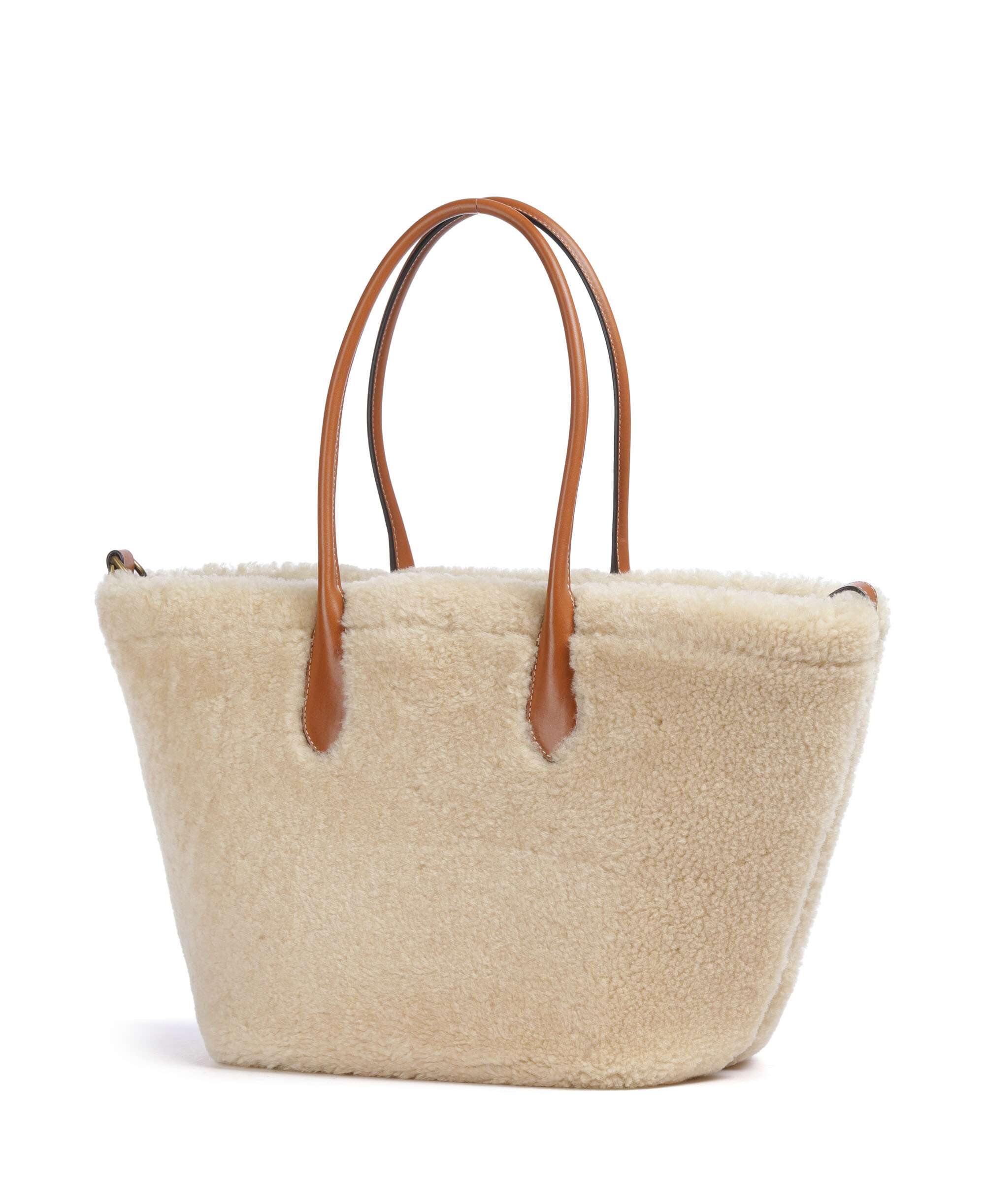 Polo Ralph Lauren Bellport Medium Tote bag cream/cuoio