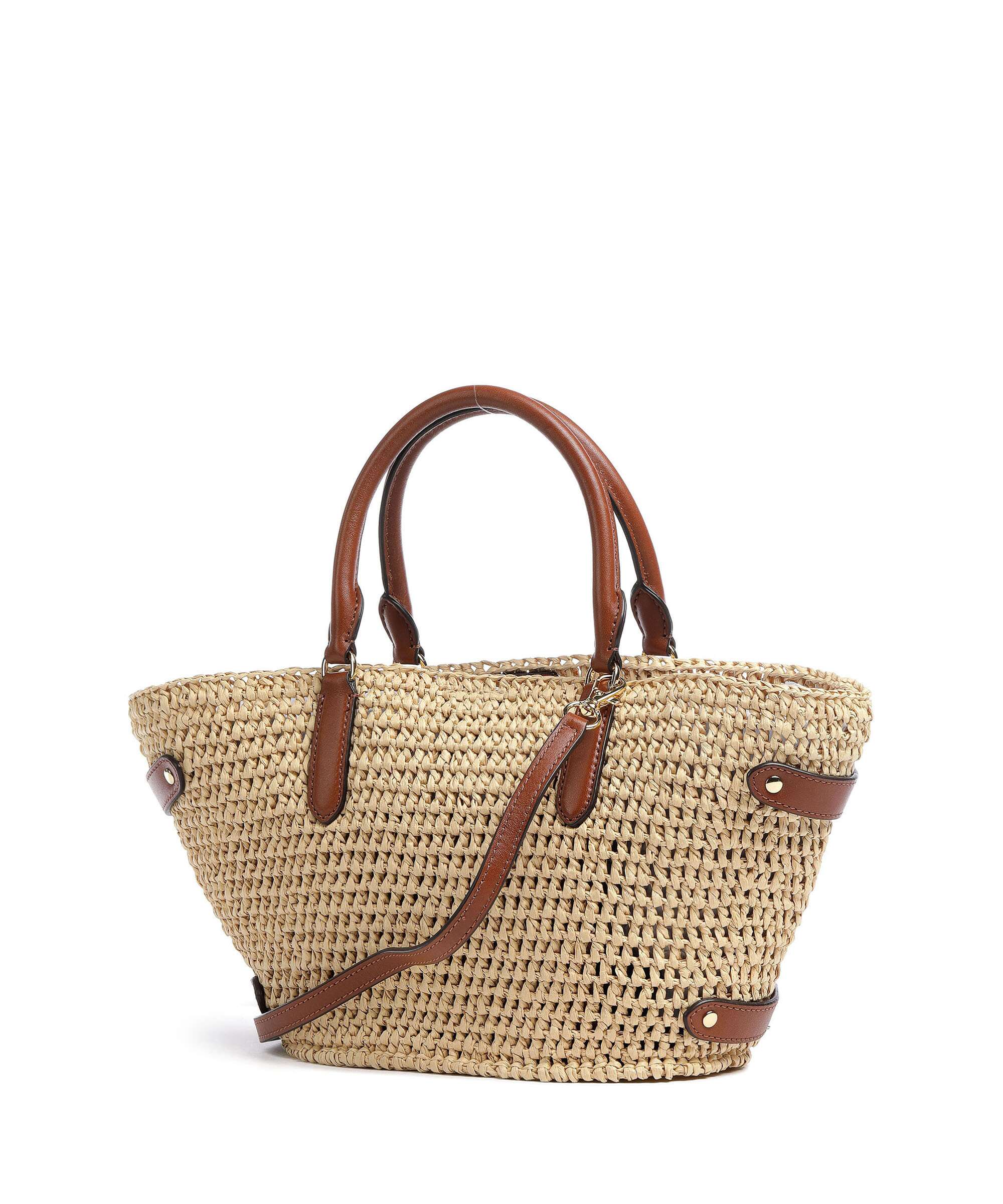 Lauren Ralph Lauren Daphney 20 Straw Handbag natural/lauren tan