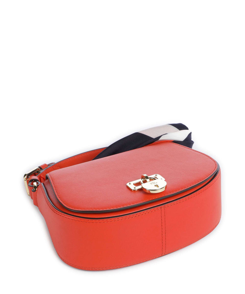 Lauren Ralph Lauren Tanner Medium Crossbody bag orange lily