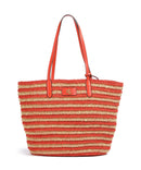 Lauren Ralph Lauren Brie 31 bolsa shopper natural/orange lily