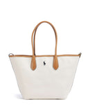 Polo Ralph Lauren Bellport Medium bolsa shopper natural/navy
