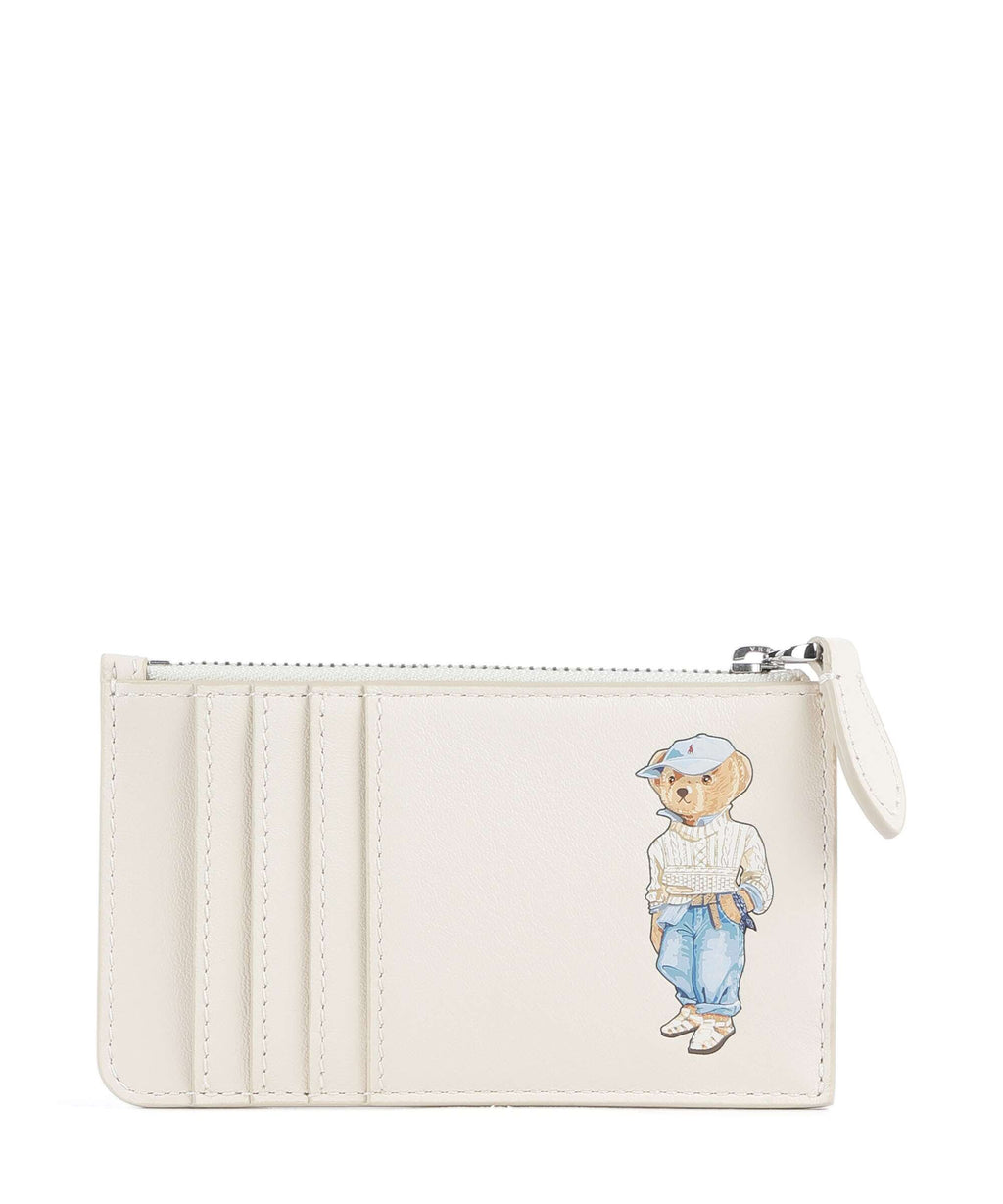 Polo Ralph Lauren Bear Eran Cable Credit card holder ivory
