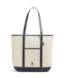 Polo Ralph Lauren Canvas Medium bolsa shopper ecru/navy