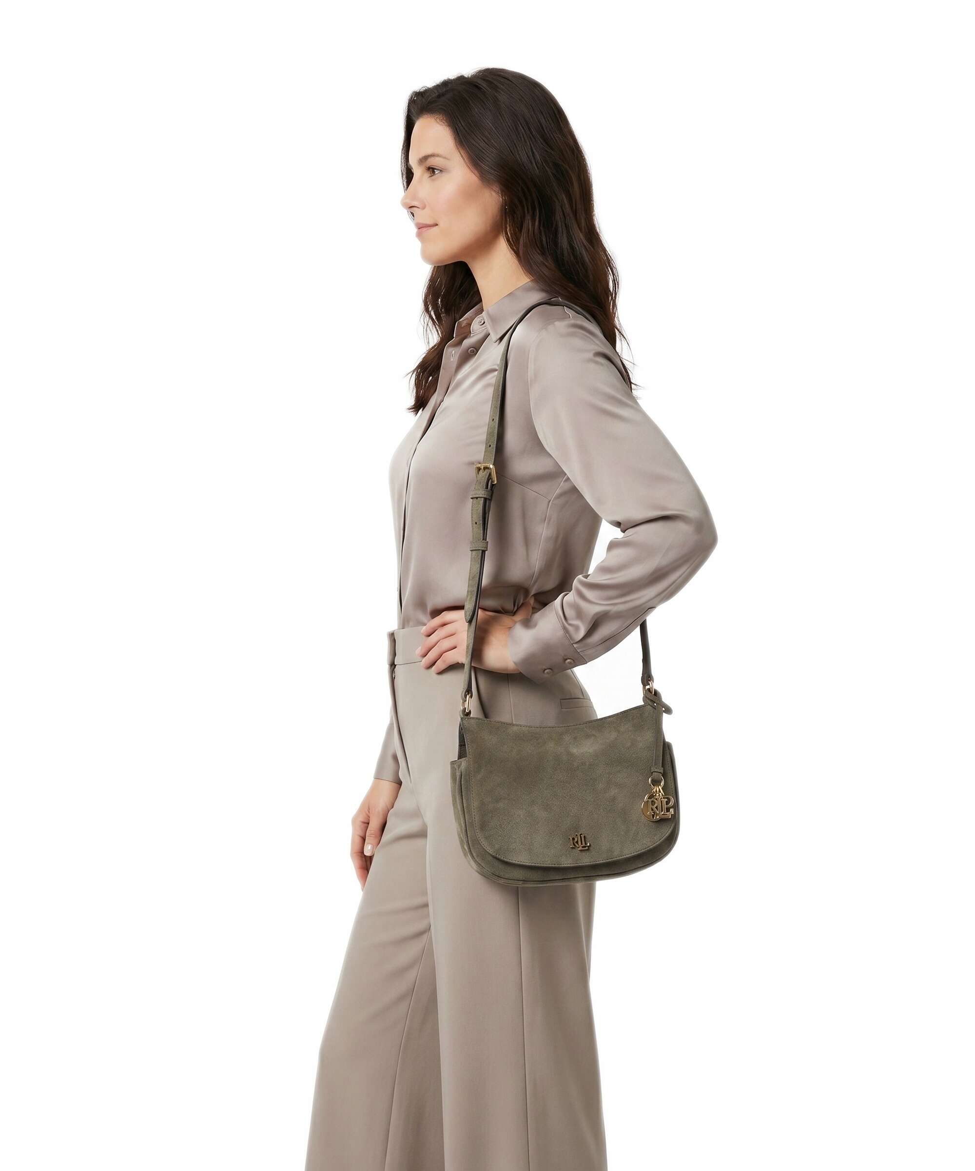 Lauren Ralph Lauren Marcy Medium Crossbody bag botanic green