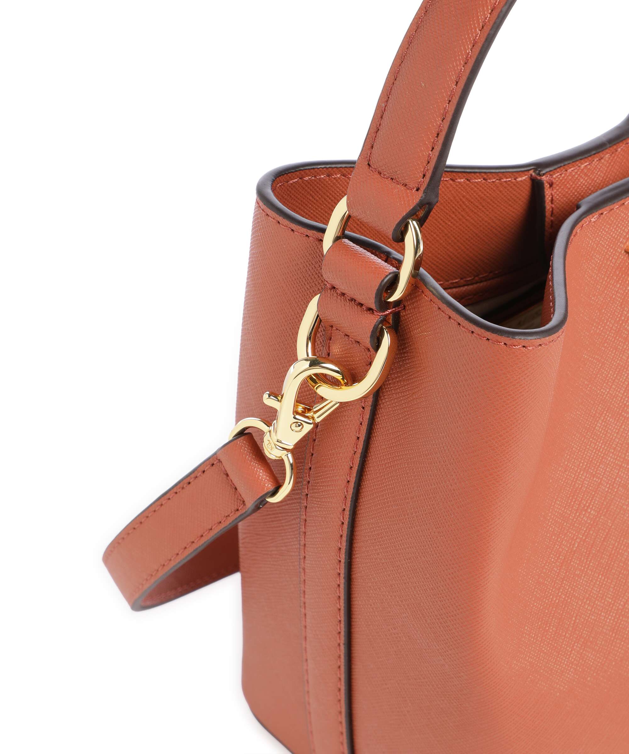 Lauren Ralph Lauren Reese Small Bucket bag red terracotta