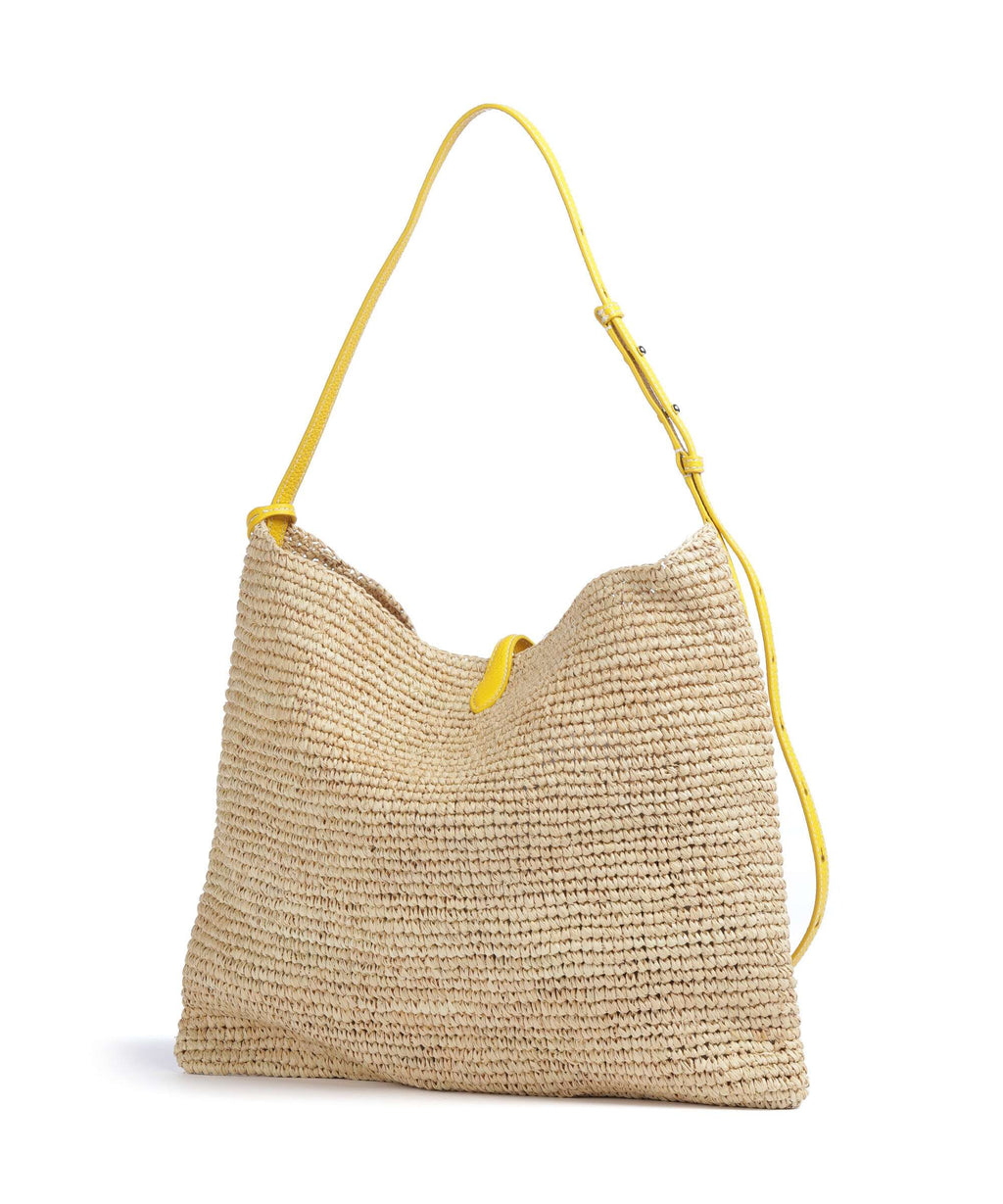 Polo Ralph Lauren Play Large Hobo bag natural/canary yellow