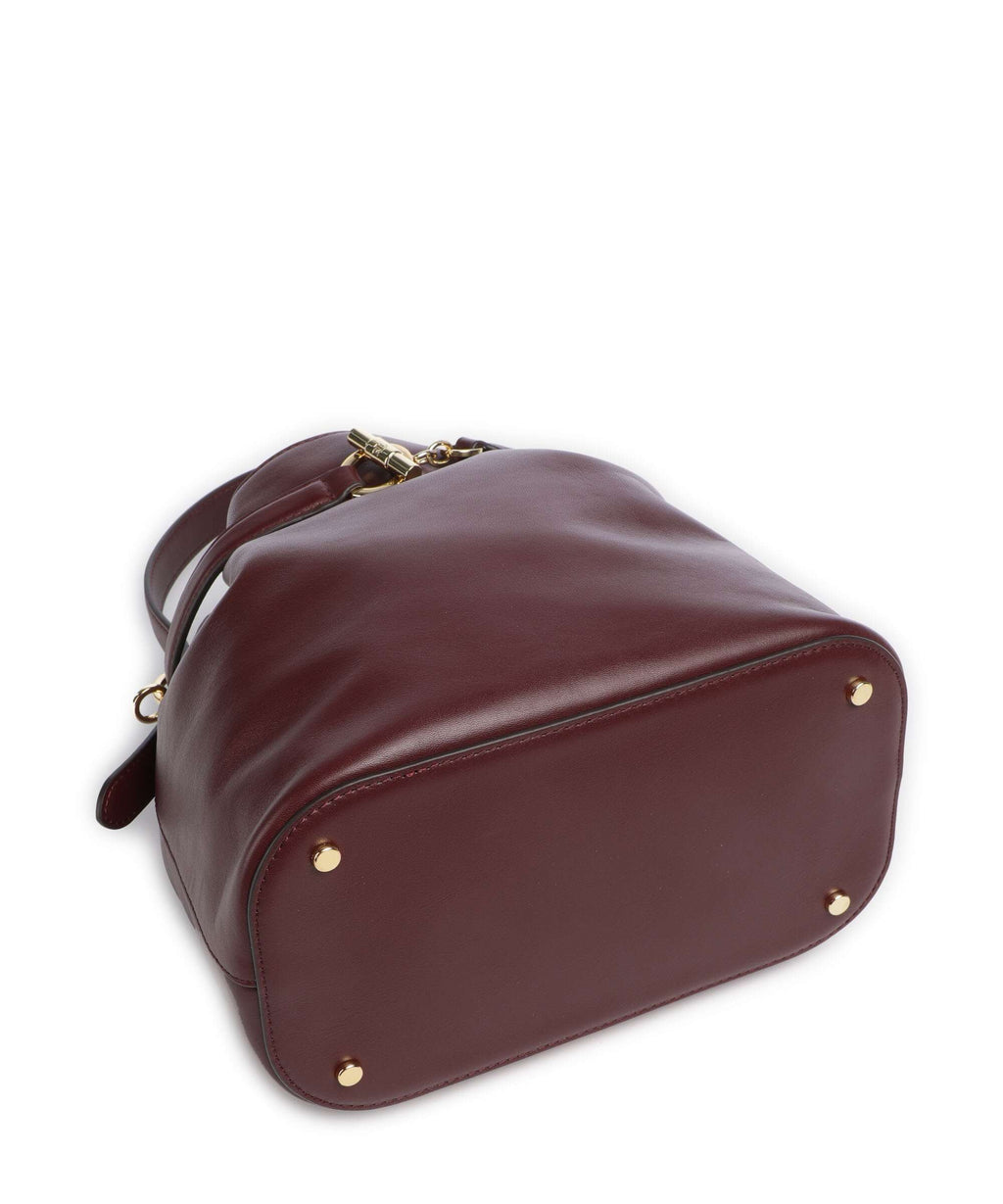 Lauren Ralph Lauren Blaike Medium Bucket bag dark garnet