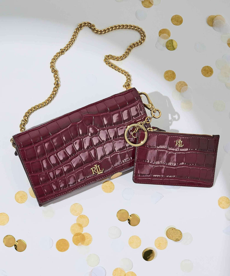 Lauren Ralph Lauren Adair II Large Wallet dark garnet