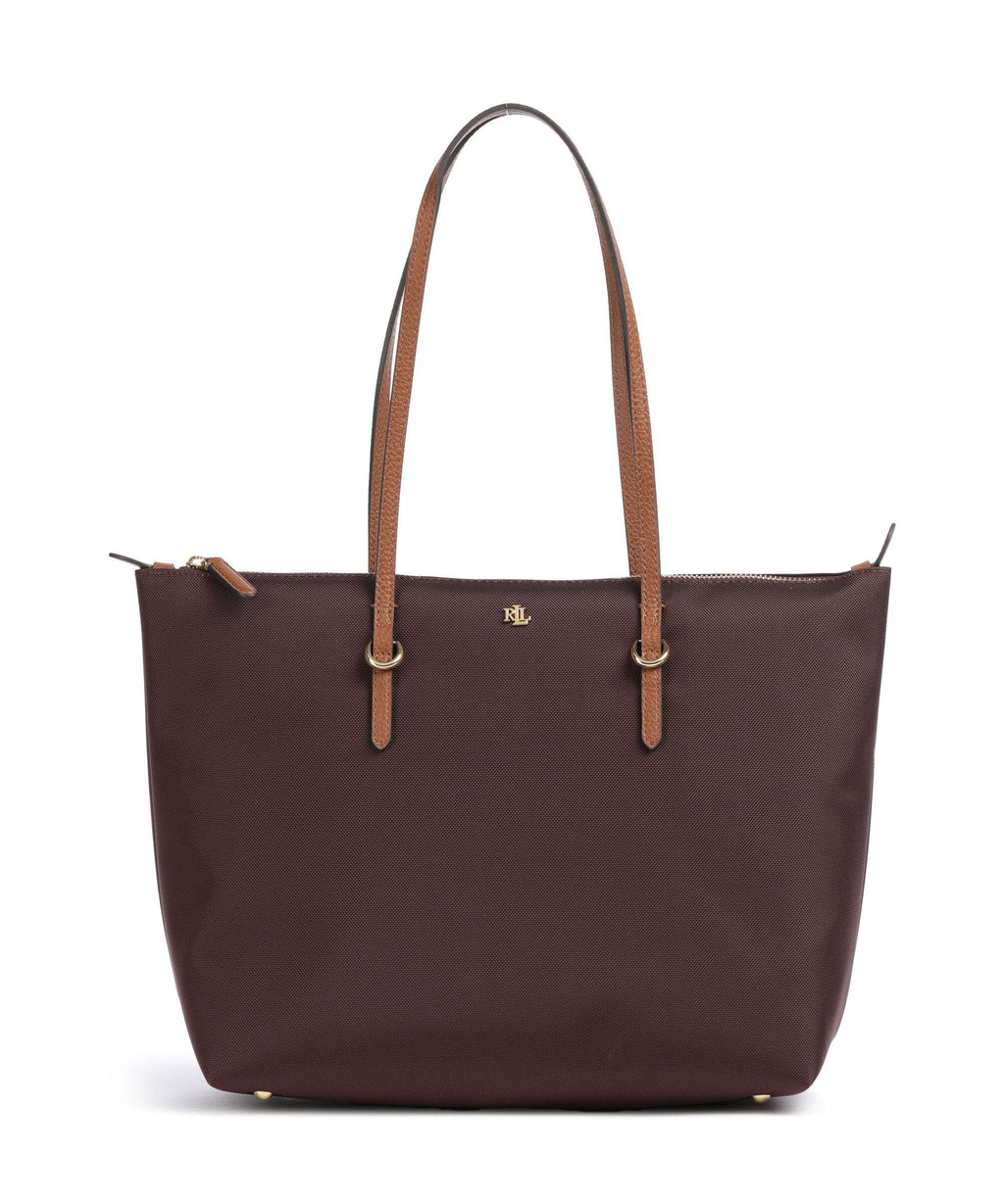 Lauren Ralph Lauren Keaton 26 Tote bag dark garnet/lauren tan