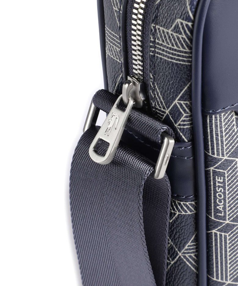 Lacoste The Blend Crossbody bag monogram/marine/blanc
