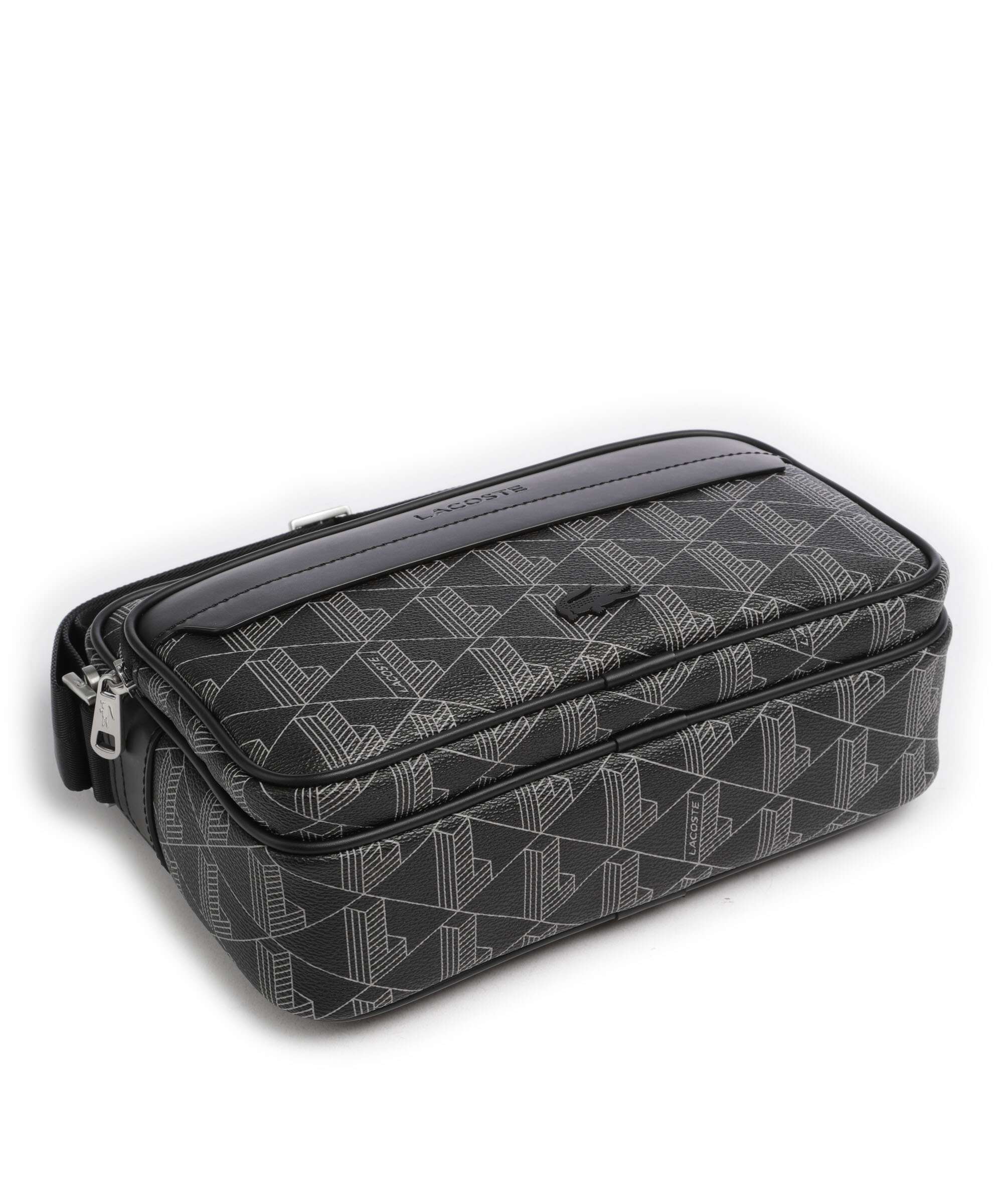 Lacoste The Blend Crossbody bag monogram noir/gris