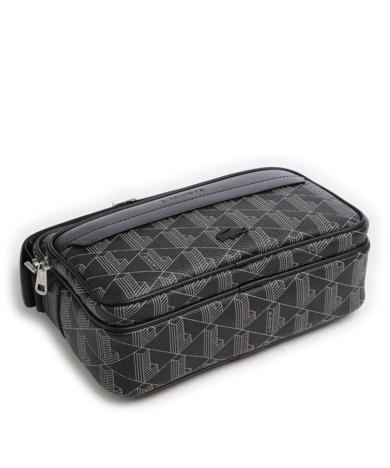 Lacoste The Blend Crossbody bag monogram noir/gris