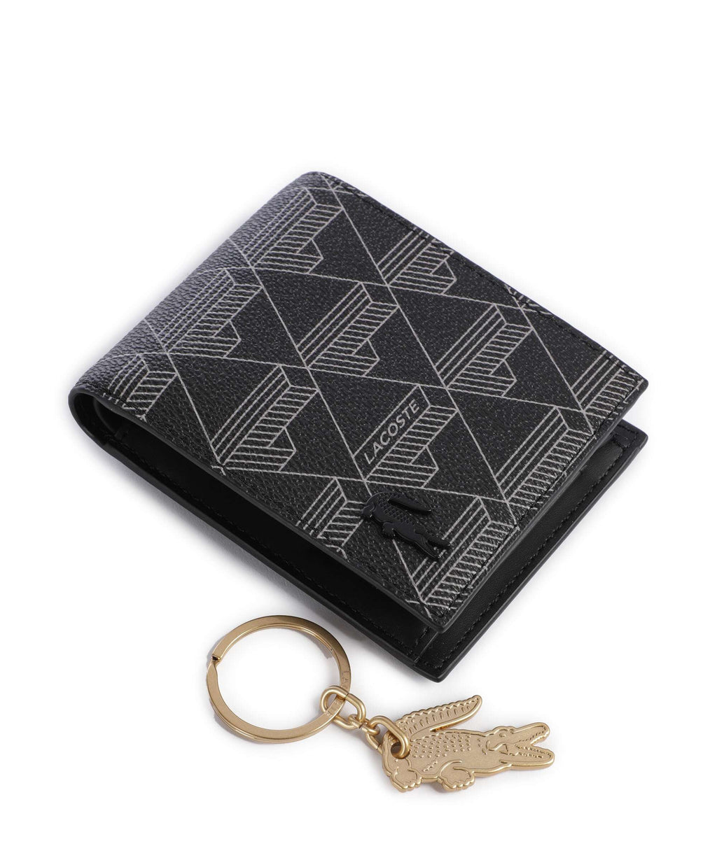 Lacoste The Blend Wallet monogram noir/gris