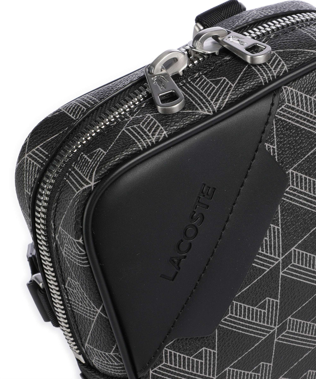 Lacoste The Blend Crossbody bag monogram noir/gris