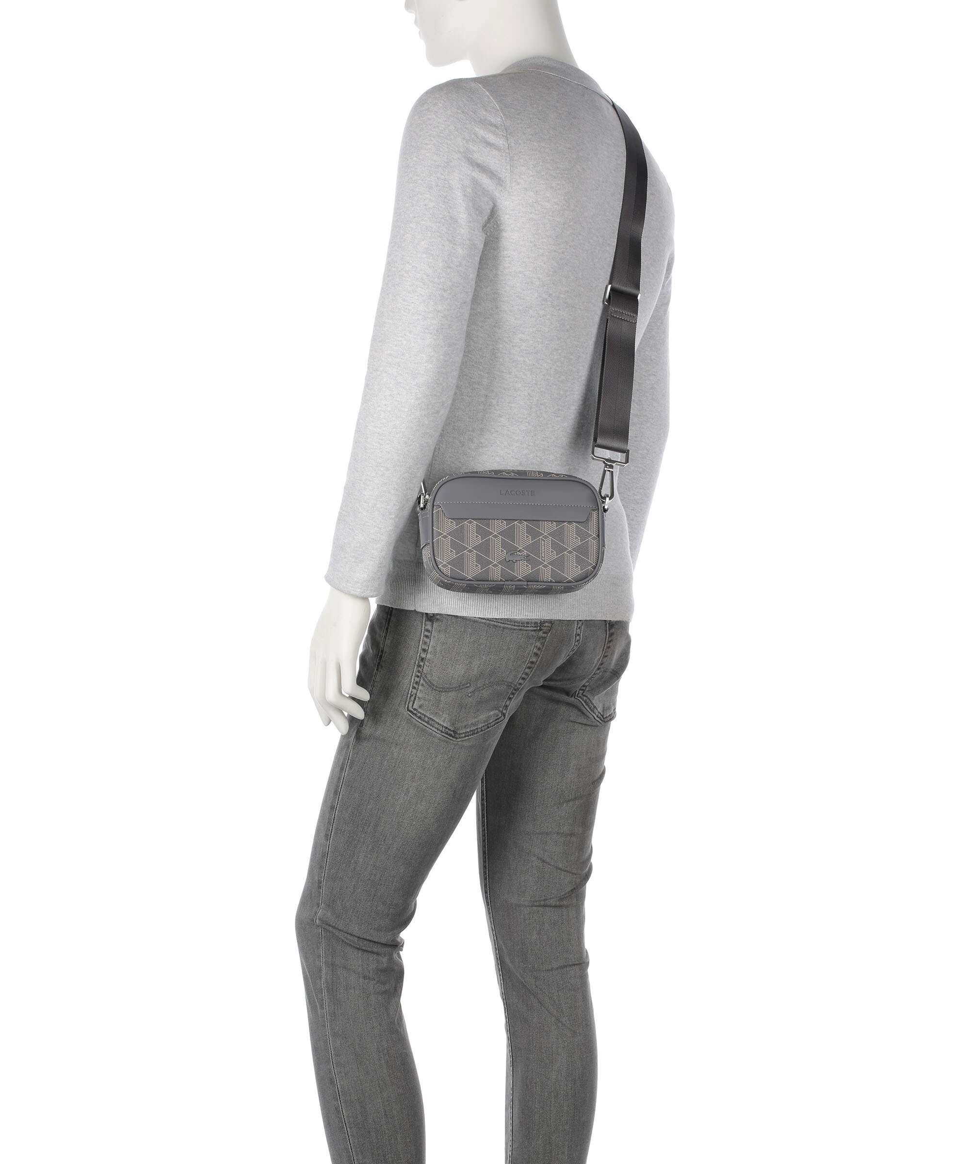 Lacoste The Blend Crossbody bag mono castlerock/string