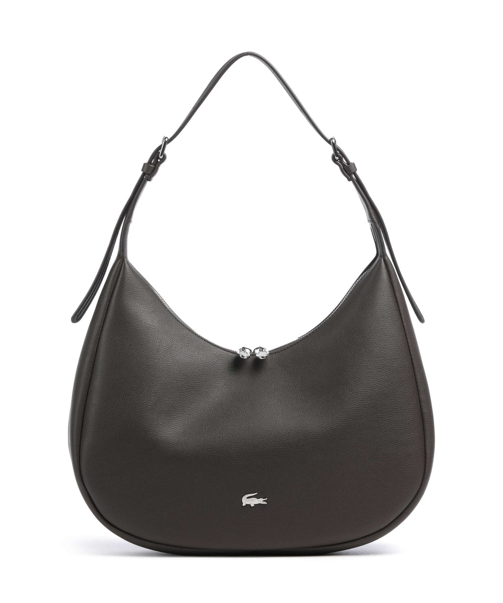 Lacoste Authentic Hobo bag dark brown
