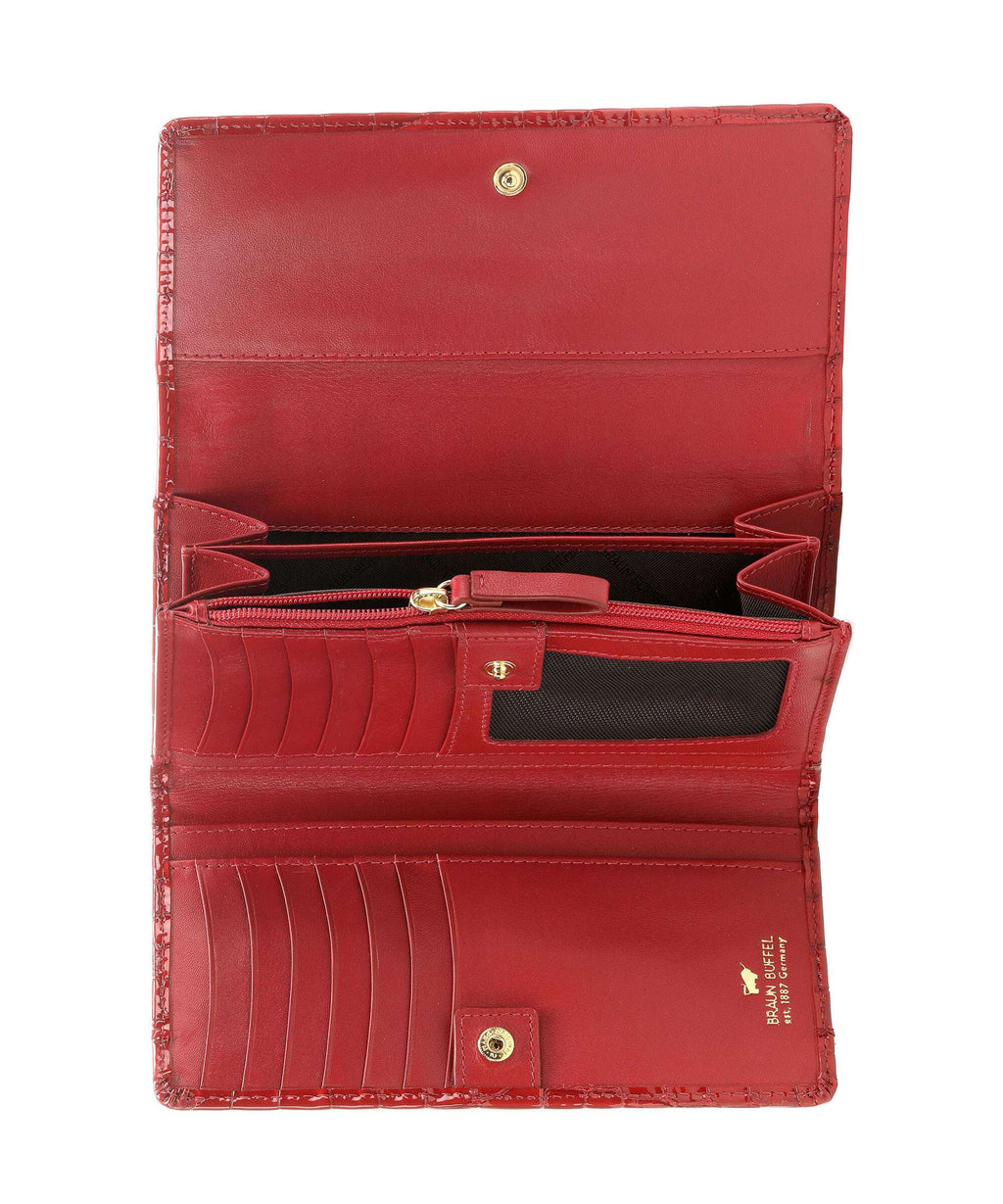 Braun Büffel Verona Wallet rot