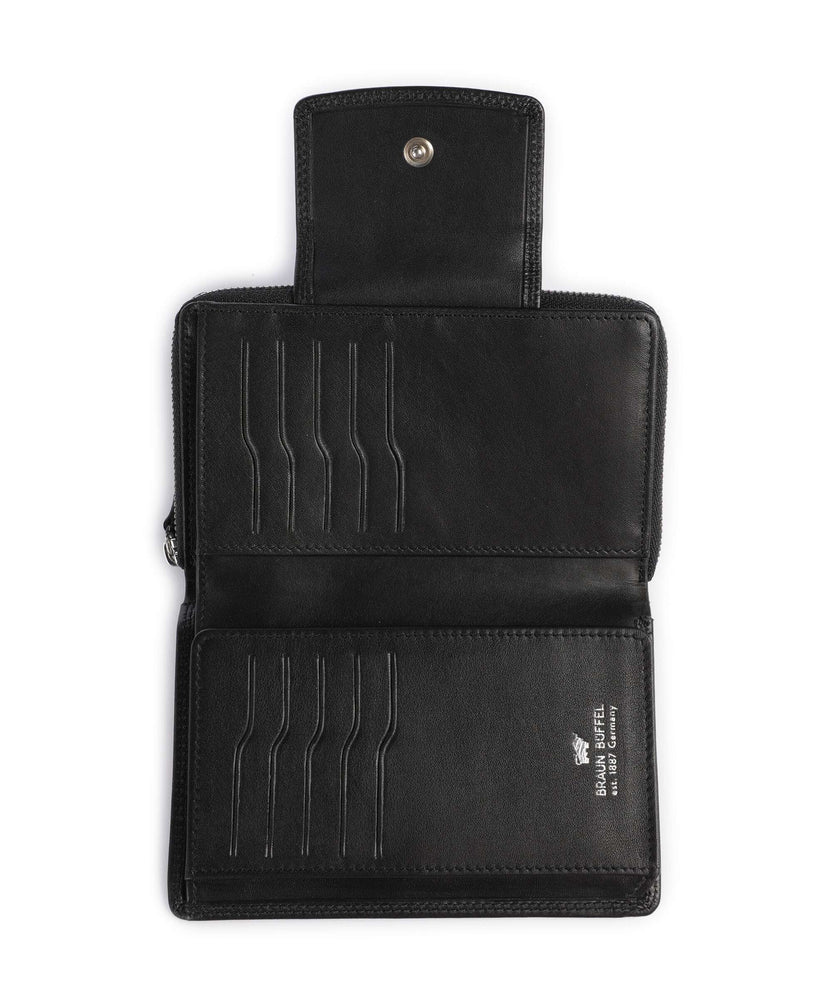 Braun Büffel Golf RFID Wallet schwarz