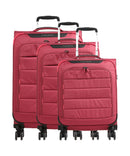 Travelite Skaii Conjunto de carrinhos de 4 rodas abendrot