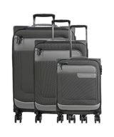 Travelite Viia Conjunto de carrinhos de 4 rodas schiefer