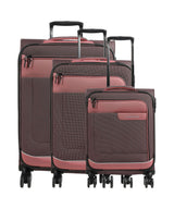 Travelite Viia Conjunto de carrinhos de 4 rodas frühlingsrose