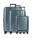 Travelite Air Base Conjunto de carrinhos de 4 rodas eisblau