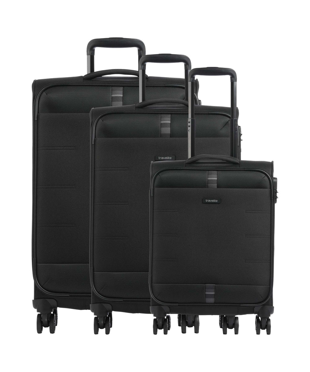 Travelite Rügen Suitcase set (4 wheels) schwarz