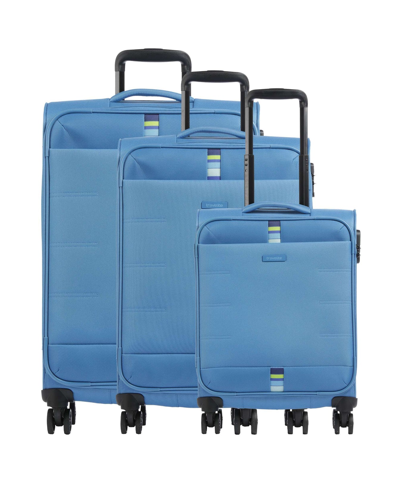 Travelite Rügen Suitcase set (4 wheels) mittelblau