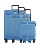 Travelite Rügen Conjunto de carrinhos de 4 rodas mittelblau