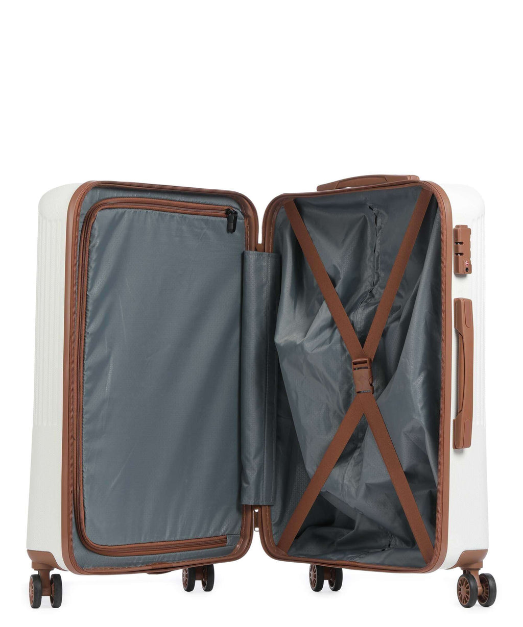 Travelite Bali Spinner (4 wheels) weiss/cognac