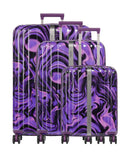Travelite Lascana Edition Conjunto de carrinhos de 4 rodas purple swirl